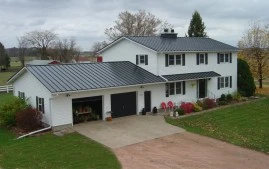 How do I install double lock metal roofing on a residential building?